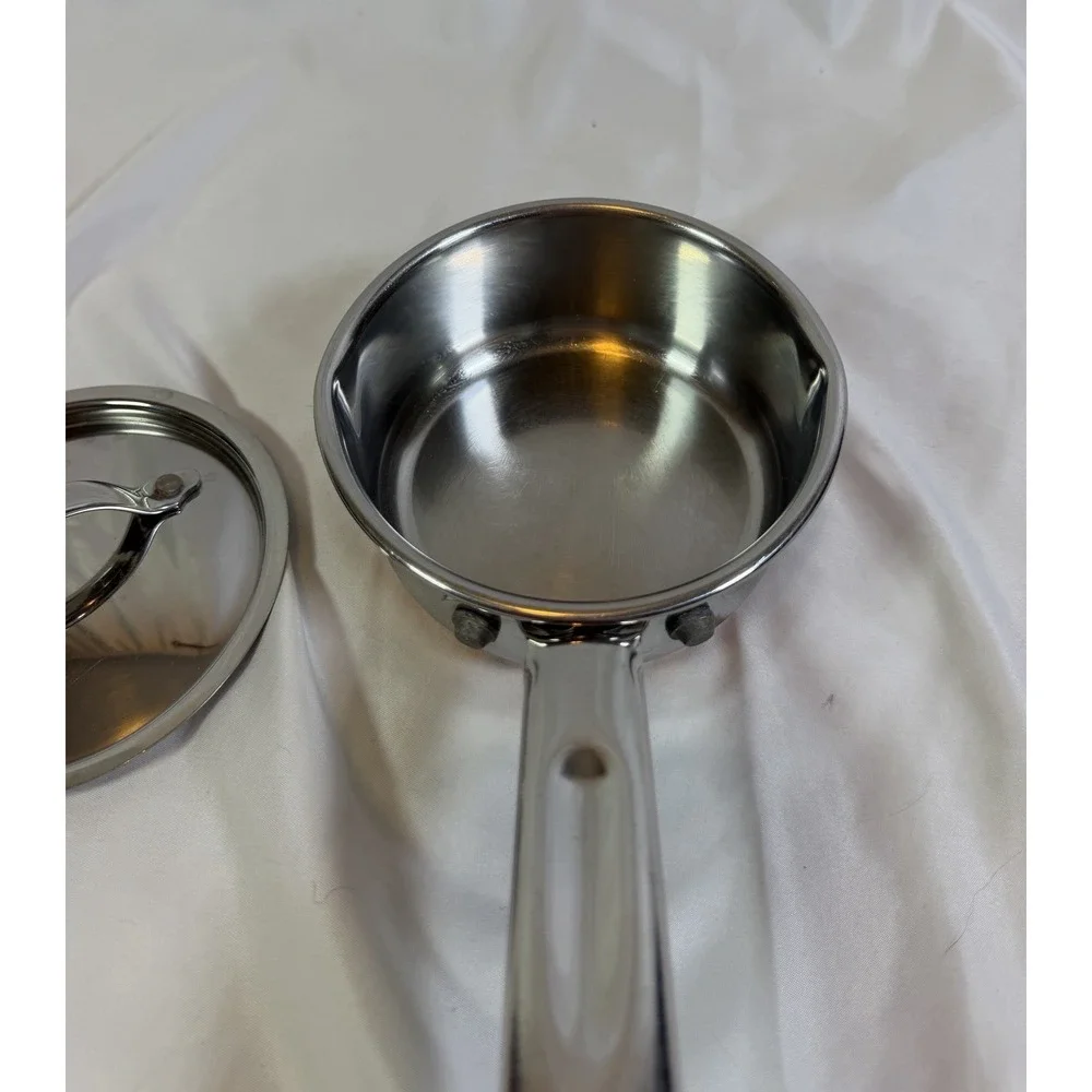 Martha Stewart Everyday 1/2 Quart Stainless Steel Sauce Pan/Pot and lid